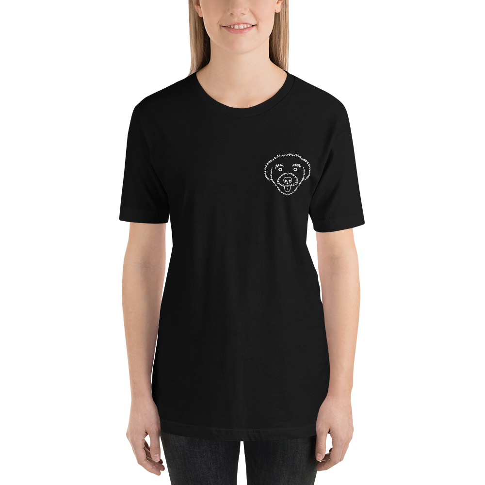 "Signature Schnoodle" (Pocket Size) Women's Black T-Shirt