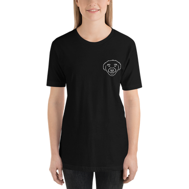 "Signature Schnoodle" (Pocket Size) Women's Black T-Shirt