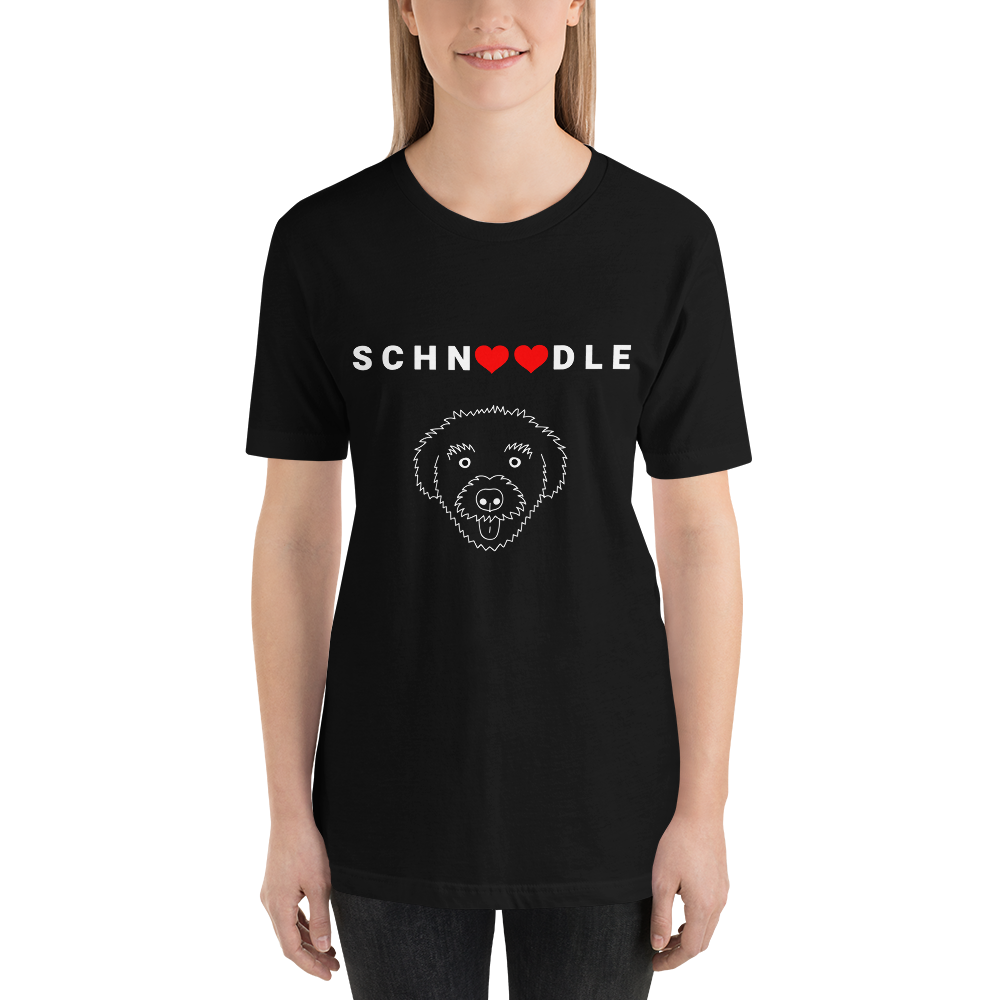 "Schn(Heart)(Heart)dle" Women's Black T-Shirt