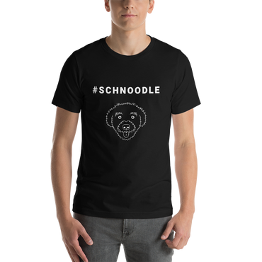 "#Schnoodle" Men's Black T-Shirt