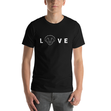 "L(schnoodle)VE" Men's Black T-Shirt