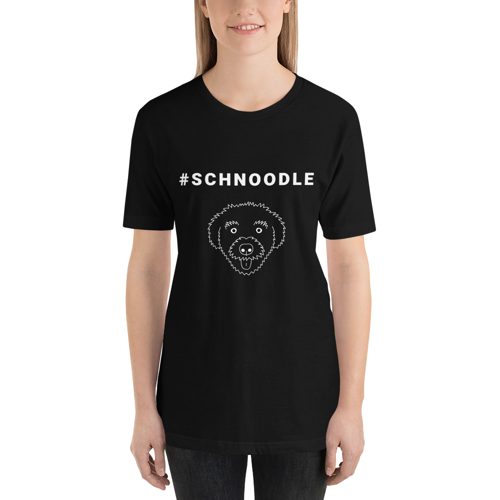 "#Schnoodle" Women's Black T-Shirt