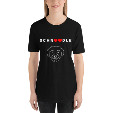 "Schn(Heart)(Heart)dle" Women's Black T-Shirt